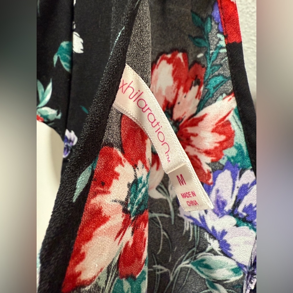 Xhilaration Floral Print Wrap Dress - Picture 11 of 11